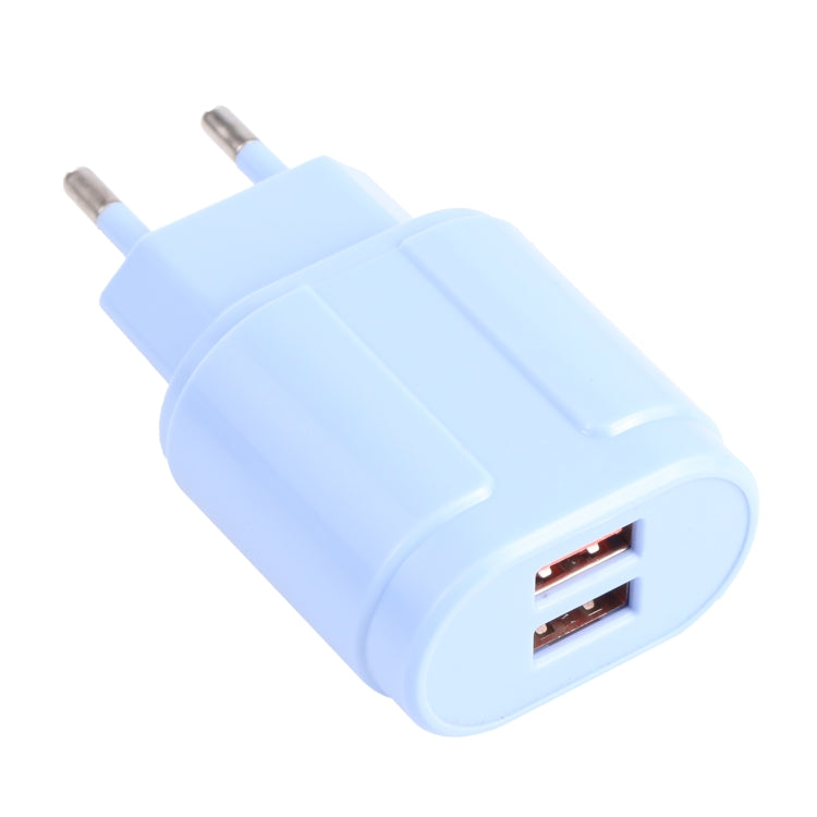 13-22 2.1A Dual USB Caricabatterie da viaggio Macarons,, EU Plug, US Plug