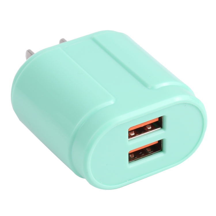 13-22 2.1A Dual USB Caricabatterie da viaggio Macarons,, EU Plug, US Plug