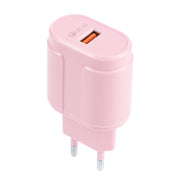 13-3 QC3.0 Caricatore da viaggio Macarons con interfaccia USB singola,, EU Plug, US Plug