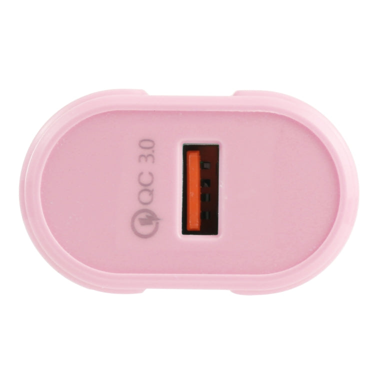 13-3 QC3.0 Caricatore da viaggio Macarons con interfaccia USB singola,, EU Plug, US Plug