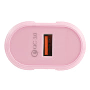 13-3 QC3.0 Caricatore da viaggio Macarons con interfaccia USB singola,, EU Plug, US Plug