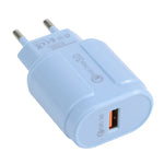 13-3 QC3.0 Caricatore da viaggio Macarons con interfaccia USB singola,, EU Plug, US Plug