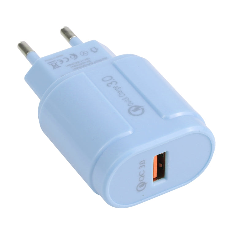 13-3 QC3.0 Caricatore da viaggio Macarons con interfaccia USB singola,, EU Plug, US Plug