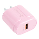 13-3 QC3.0 Caricatore da viaggio Macarons con interfaccia USB singola,, EU Plug, US Plug