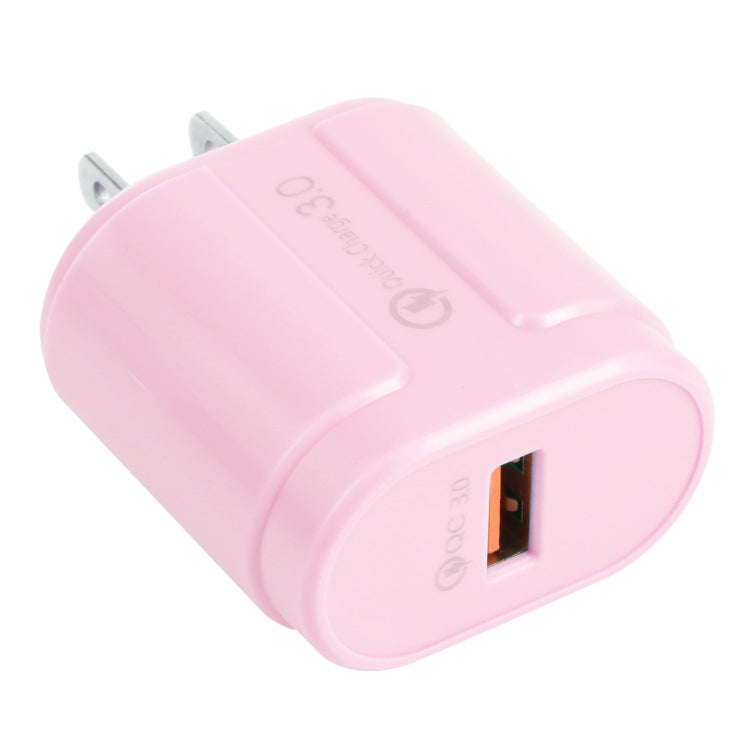 13-3 QC3.0 Caricatore da viaggio Macarons con interfaccia USB singola,, EU Plug, US Plug