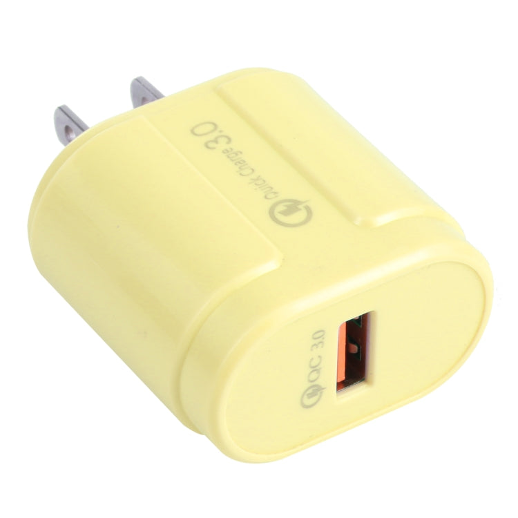 13-3 QC3.0 Caricatore da viaggio Macarons con interfaccia USB singola,, EU Plug, US Plug