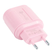 13-222 QC3.0 USB + 2.1A Doppia porta USB Macarons Caricatore da viaggio,, EU Plug, US Plug
