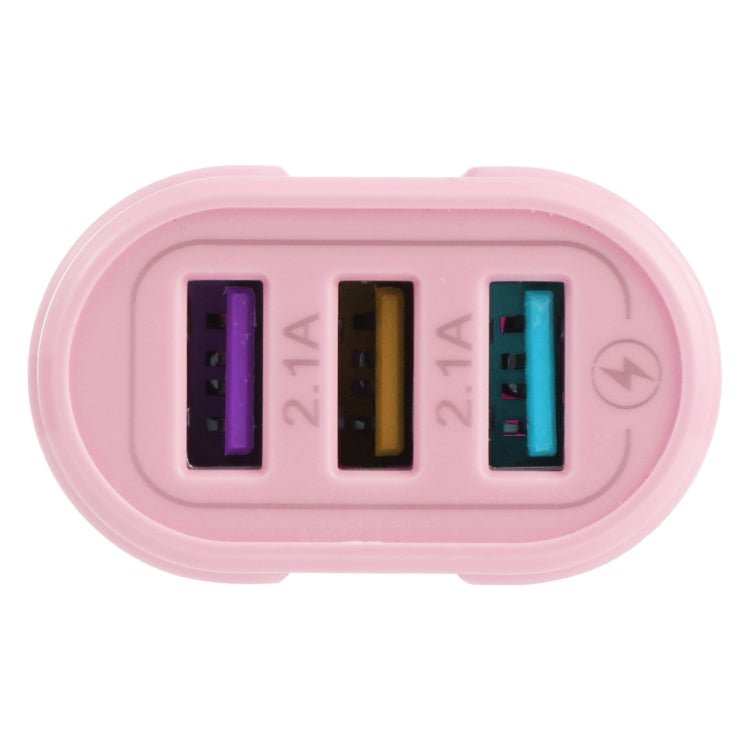 13-222 QC3.0 USB + 2.1A Doppia porta USB Macarons Caricatore da viaggio,, EU Plug, US Plug