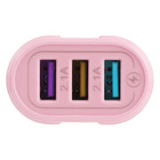 13-222 QC3.0 USB + 2.1A Doppia porta USB Macarons Caricatore da viaggio,, EU Plug, US Plug