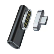100W USB-C/Type-C femmina a 20 pin magnetico USB-C/Type-C adattatore a gomito maschio