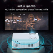 WEJOY Y5 800x480P Portable Digital Projector Home Theater LED HD 80 ANSI Lumen, Android 9.0, 1G+8G, Y5 US Plug