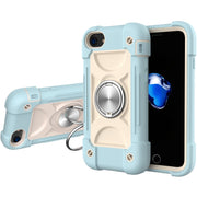 Custodia protettiva antiurto in silicone + PC con supporto a doppio anello, For iPhone 6/6s/7/8/SE 2022 / SE 2020, For iPhone 6 Plus/6s Plus/7 Plus/8 Plus