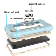 Custodia protettiva antiurto in silicone + PC con supporto a doppio anello, For iPhone 6/6s/7/8/SE 2022 / SE 2020, For iPhone 6 Plus/6s Plus/7 Plus/8 Plus