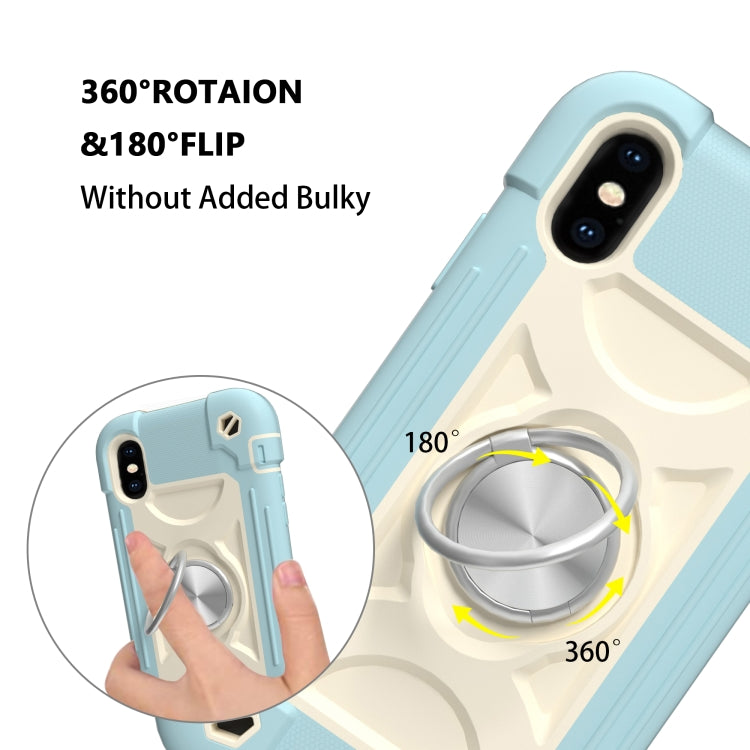 Custodia protettiva in silicone e PC per iPhone XS Max e iPhone 1