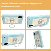 Custodia protettiva antiurto in silicone + PC con supporto a doppio anello, For iPhone XS Max, For iPhone 11