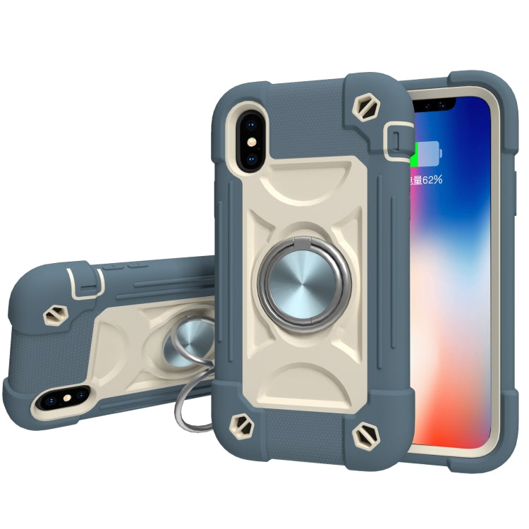 Custodia protettiva in silicone e PC per iPhone XS Max e iPhone 1