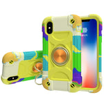 Custodia protettiva in silicone e PC per iPhone XS Max e iPhone 1