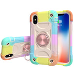 Custodia protettiva in silicone e PC per iPhone XS Max e iPhone 1