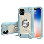 Custodia protettiva antiurto in silicone + PC con supporto a doppio anello, For iPhone 11 Pro Max, For iPhone 12 mini