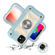 Custodia protettiva antiurto in silicone + PC con supporto a doppio anello, For iPhone 11 Pro Max, For iPhone 12 mini