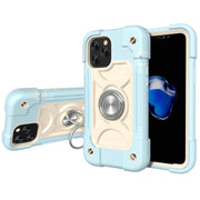 Custodia protettiva antiurto in silicone + PC con supporto a doppio anello, For iPhone 12 / 12 Pro, For iPhone 12 Pro Max