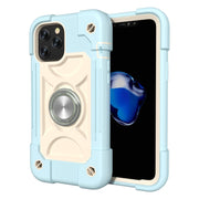 Custodia protettiva antiurto in silicone + PC con supporto a doppio anello, For iPhone 12 / 12 Pro, For iPhone 12 Pro Max