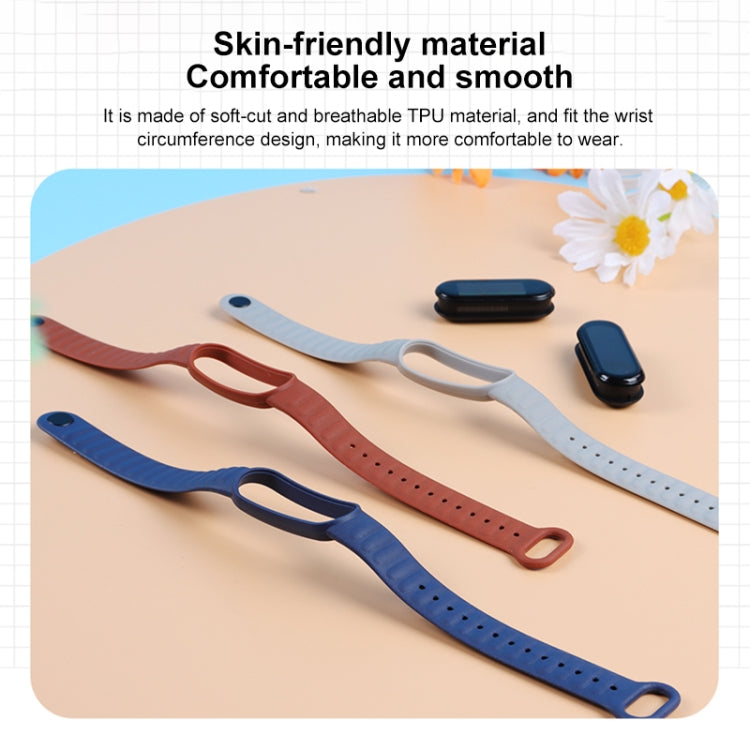 Per Xiaomi Mi Band 6/5 Cinturino di ricambio per cinturino in pelle di silicone universale