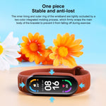 Per Xiaomi Mi Band 6/5 Cinturino di ricambio per cinturino in pelle di silicone universale