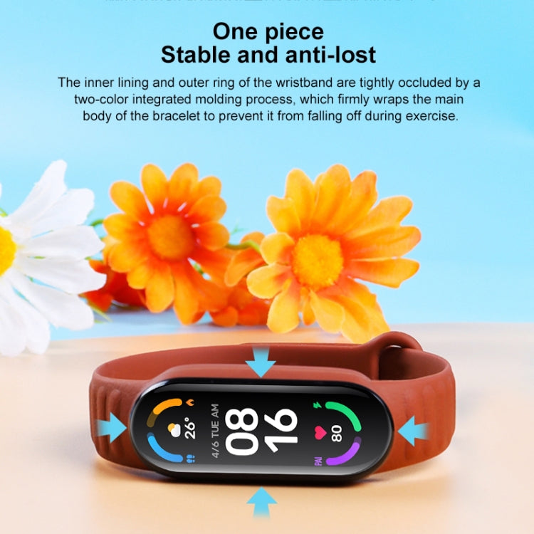 Per Xiaomi Mi Band 6/5 Cinturino di ricambio per cinturino in pelle di silicone universale