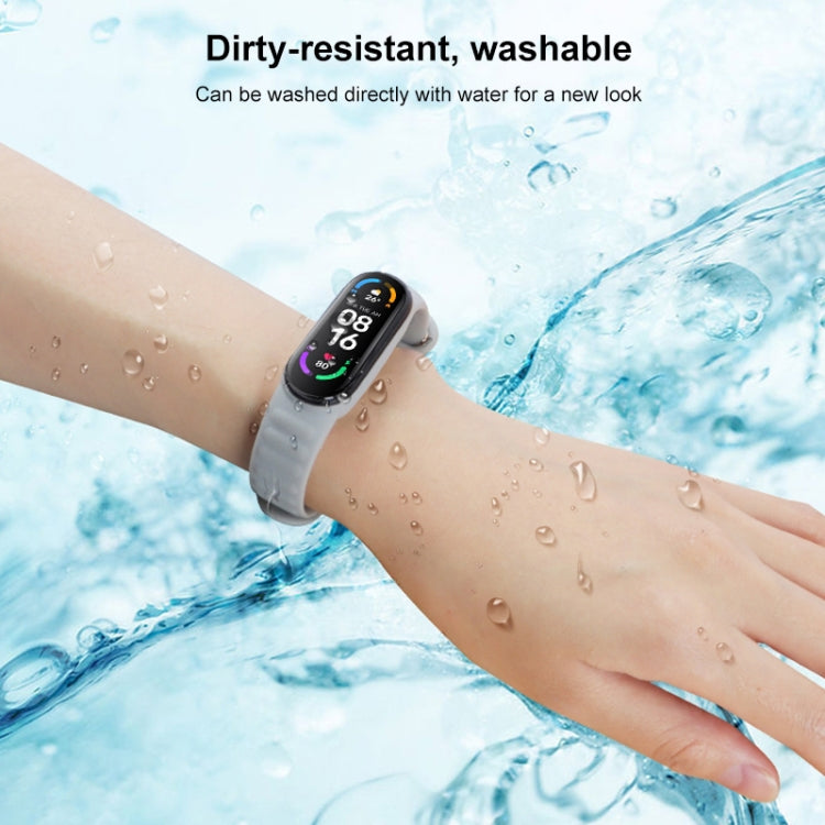 Per Xiaomi Mi Band 6/5 Cinturino di ricambio per cinturino in pelle di silicone universale
