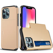 Custodia protettiva per armature antiurto con slot per schede scorrevoli, For iPhone 13 mini, For iPhone 13