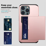 Custodia protettiva con slot per schede per iPhone 13 e 13 mini