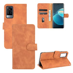 Tinta unita Skin Feel Fibbia magnetica Flip orizzontale Custodia in pelle PU con struttura in vitello con supporto e slot per schede e portafoglio, For vivo X60 Pro / X60 5G, For Nokia C10