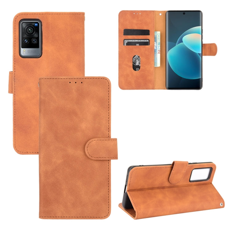 Tinta unita Skin Feel Fibbia magnetica Flip orizzontale Custodia in pelle PU con struttura in vitello con supporto e slot per schede e portafoglio, For vivo X60 Pro / X60 5G, For Nokia C10