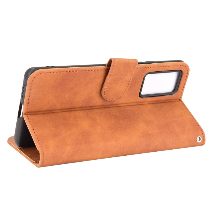 Tinta unita Skin Feel Fibbia magnetica Flip orizzontale Custodia in pelle PU con struttura in vitello con supporto e slot per schede e portafoglio, For vivo X60 Pro / X60 5G, For Nokia C10