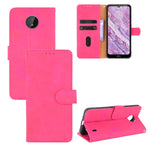 Tinta unita Skin Feel Fibbia magnetica Flip orizzontale Custodia in pelle PU con struttura in vitello con supporto e slot per schede e portafoglio, For vivo X60 Pro / X60 5G, For Nokia C10