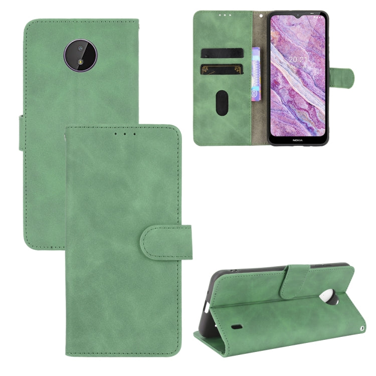 Tinta unita Skin Feel Fibbia magnetica Flip orizzontale Custodia in pelle PU con struttura in vitello con supporto e slot per schede e portafoglio, For vivo X60 Pro / X60 5G, For Nokia C10