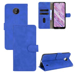 Tinta unita Skin Feel Fibbia magnetica Flip orizzontale Custodia in pelle PU con struttura in vitello con supporto e slot per schede e portafoglio, For vivo X60 Pro / X60 5G, For Nokia C10