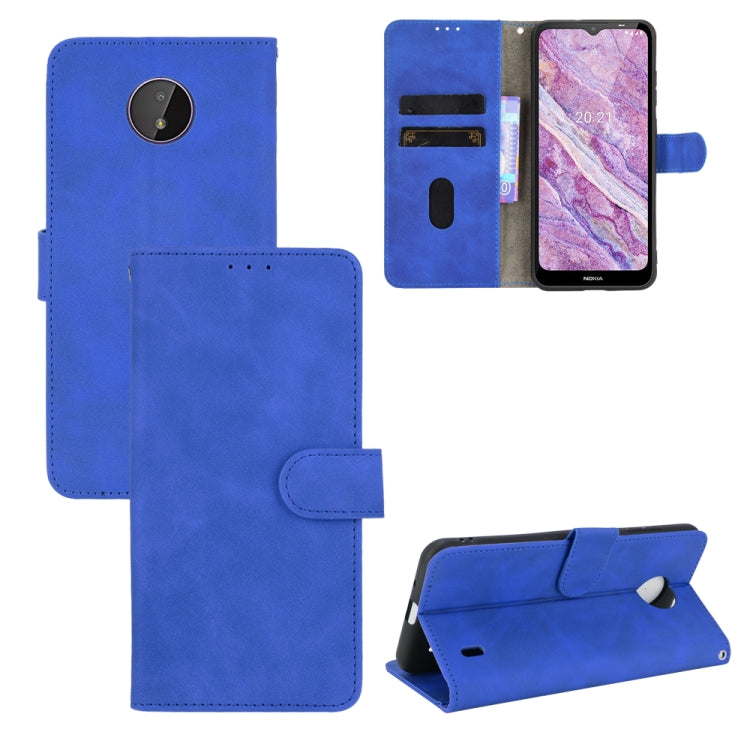 Tinta unita Skin Feel Fibbia magnetica Flip orizzontale Custodia in pelle PU con struttura in vitello con supporto e slot per schede e portafoglio, For vivo X60 Pro / X60 5G, For Nokia C10