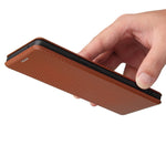 Struttura in fibra di carbonio Flip orizzontale magnetico Custodia in pelle TPU + PC + PU con slot per schede, For vivo X60 Pro / X60 5G, For Nokia C10, For Nokia C20
