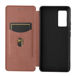 Struttura in fibra di carbonio Flip orizzontale magnetico Custodia in pelle TPU + PC + PU con slot per schede, For vivo X60 Pro / X60 5G, For Nokia C10, For Nokia C20