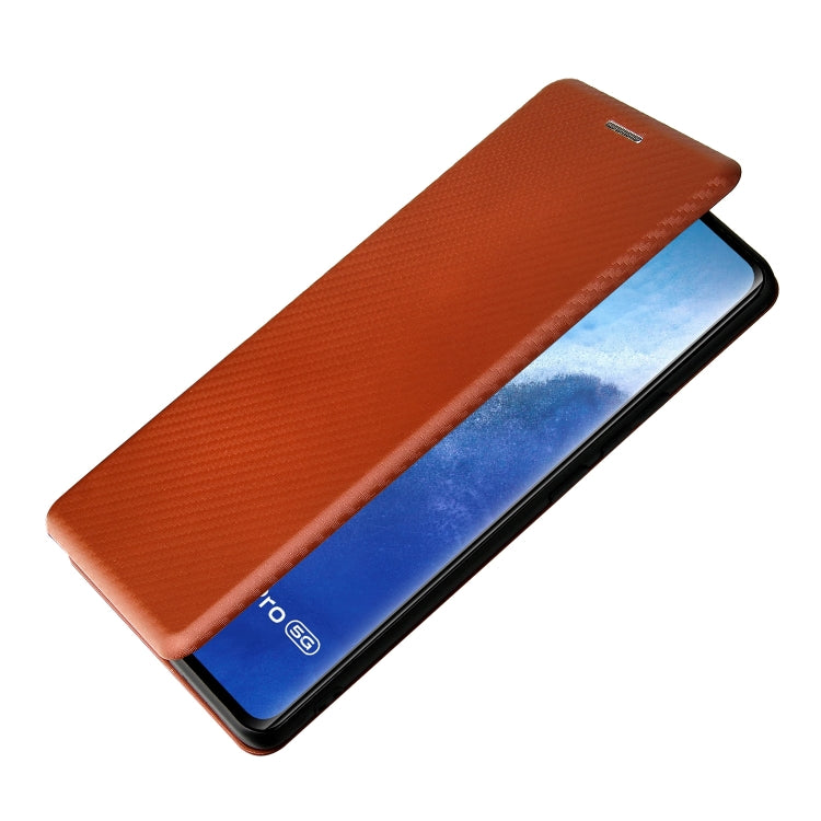 Struttura in fibra di carbonio Flip orizzontale magnetico Custodia in pelle TPU + PC + PU con slot per schede, For vivo X60 Pro / X60 5G, For Nokia C10, For Nokia C20