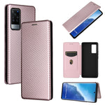 Struttura in fibra di carbonio Flip orizzontale magnetico Custodia in pelle TPU + PC + PU con slot per schede, For vivo X60 Pro / X60 5G, For Nokia C10, For Nokia C20