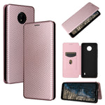 Struttura in fibra di carbonio Flip orizzontale magnetico Custodia in pelle TPU + PC + PU con slot per schede, For vivo X60 Pro / X60 5G, For Nokia C10, For Nokia C20