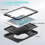 Custodia antiurto TPU e PC con rotazione 360° per iPad mini 3, 2