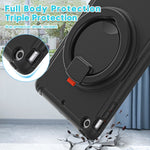 Custodia antiurto TPU e PC con rotazione 360° per iPad mini 3, 2