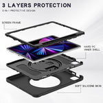 Custodia TPU e PC con supporto rotante per iPad Pro 11