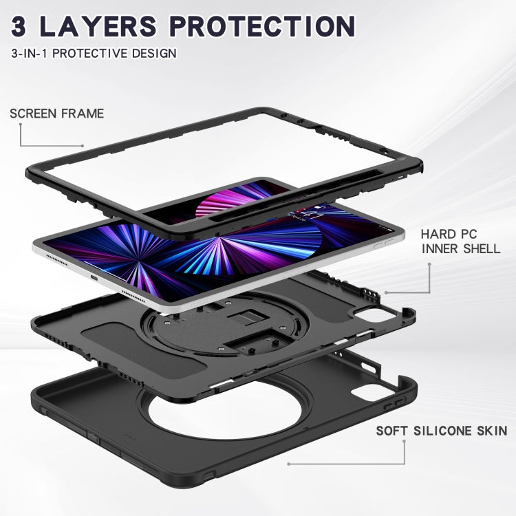 Custodia TPU e PC con supporto rotante per iPad Pro 11