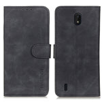 KHAZNEH Retro Texture PU + TPU Custodia in pelle a vibrazione orizzontale con supporto, slot per carte e portafoglio, For Nokia C01 Core, For Nokia C01 Plus