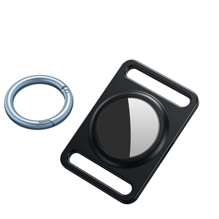 Custodia protettiva in metallo magnetico con anello portachiavi commutabile per AirTag